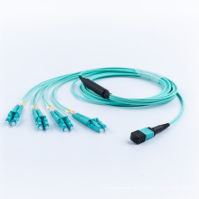 MPO/Female to LC duplex 12 Fibers OM3 Multimode Fiber Optic Fanout Cable
